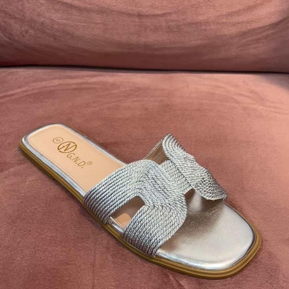 Women Flat  Sandals Dress Casual Flat  Mules Comfort Sandal 3526